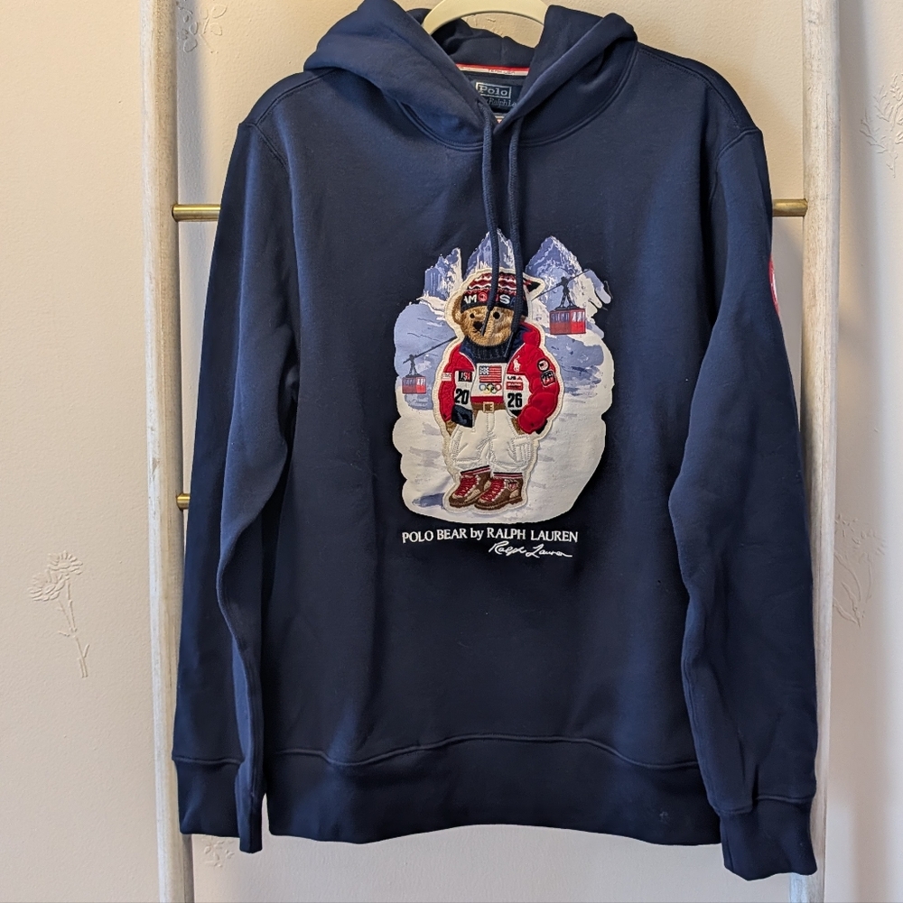 NEW Ralph Lauren Olympic Bear Sweatshirt - Picture 5 of 7